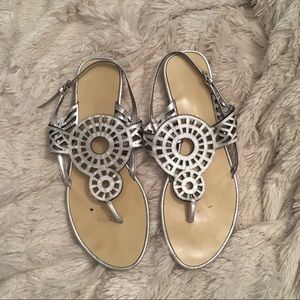 Vince Camuto silver sandals